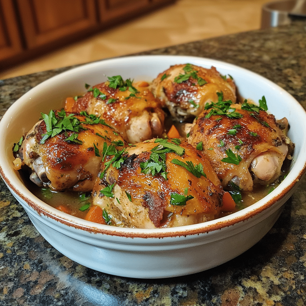 Homemade ruth chris stuffed chicken recipe in a serving dish in a bright kitchen