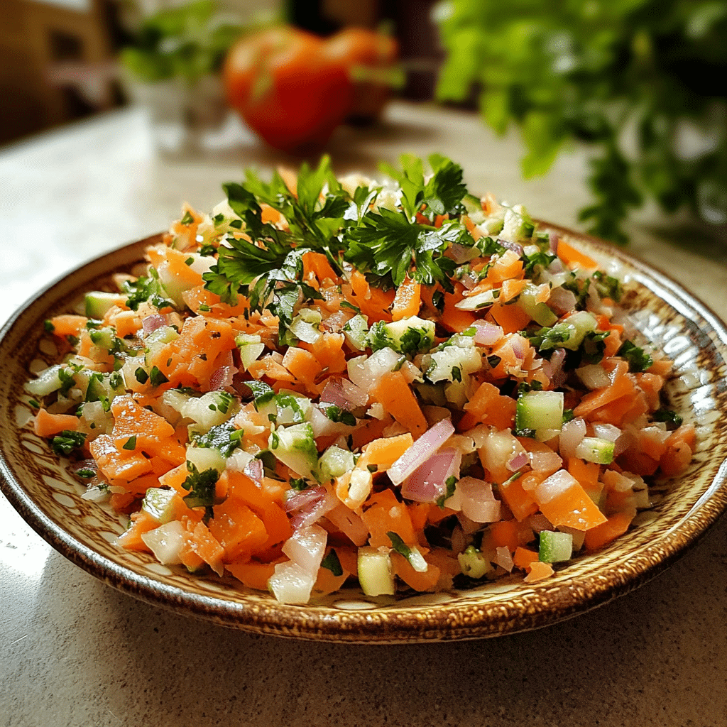Homemade tormás húsvéti saláta - kifőztük in a serving dish in a bright kitchen