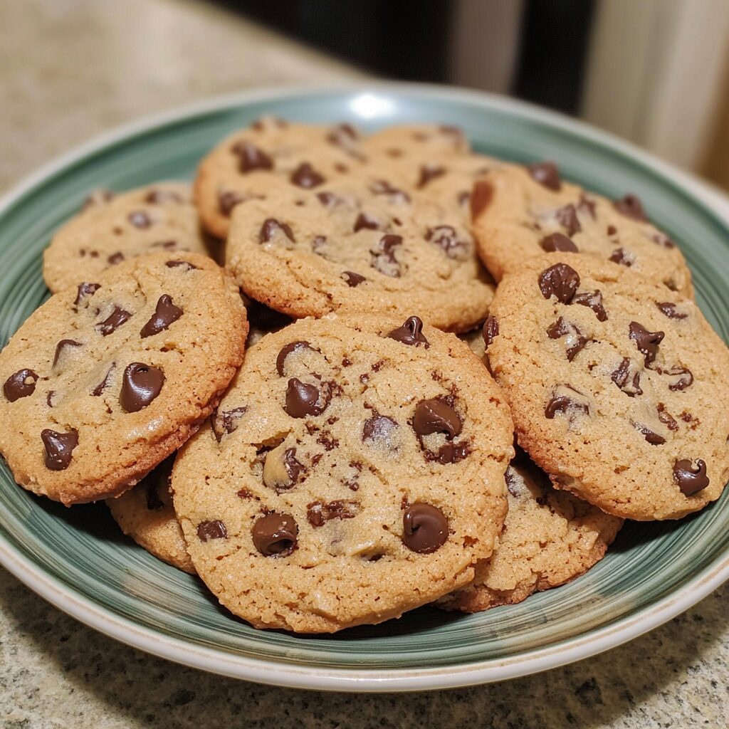 American Chocolate Chip Cookies Recipe served fresh in natural light