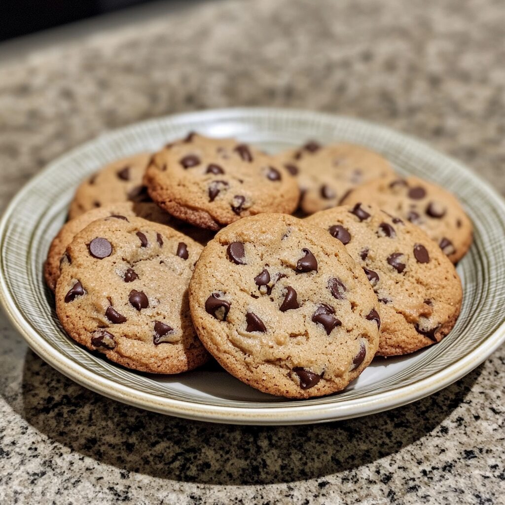Bakery-Style Chocolate Chip Cookies 🍫 served fresh in natural light
