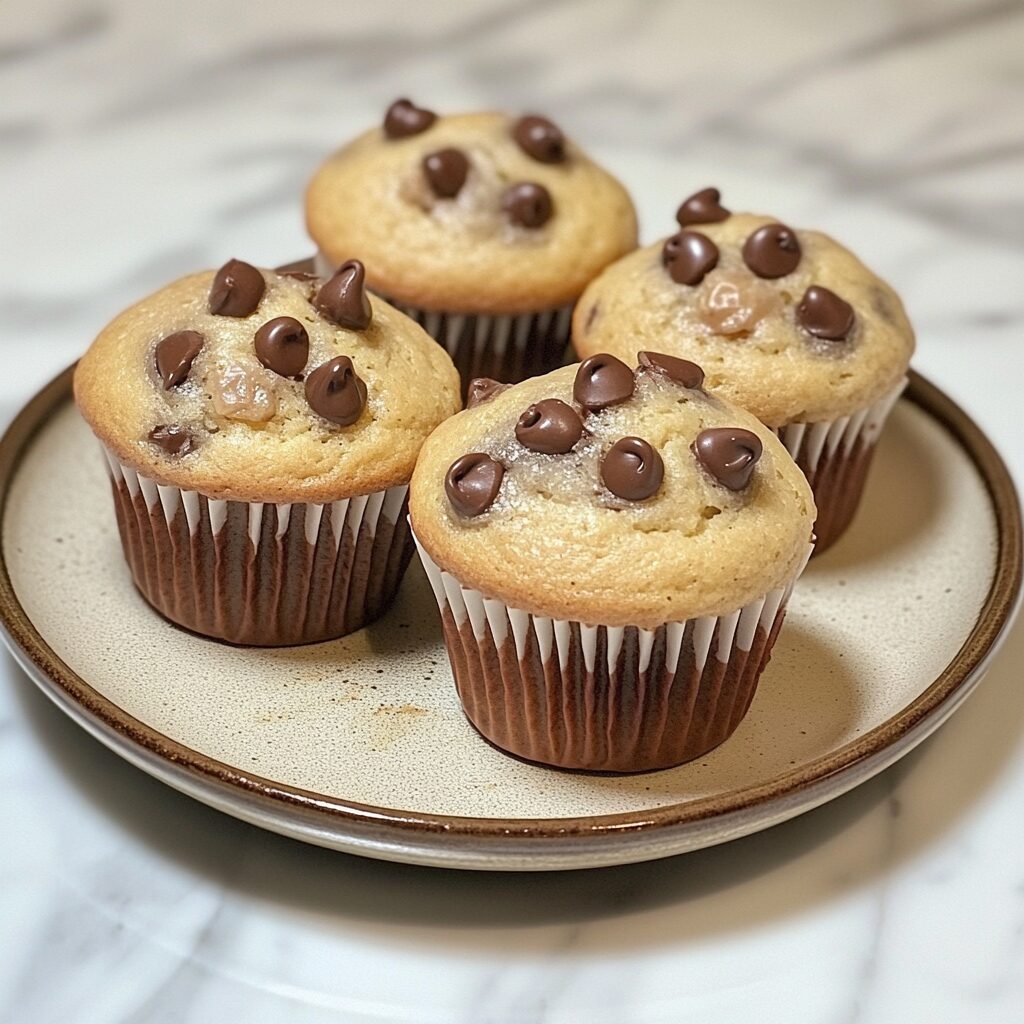 Bakery Style Chocolate Chip Muffins in 2023 Chocolate chip muffin recipe, Baking, Chocolate chip m served fresh in natural light