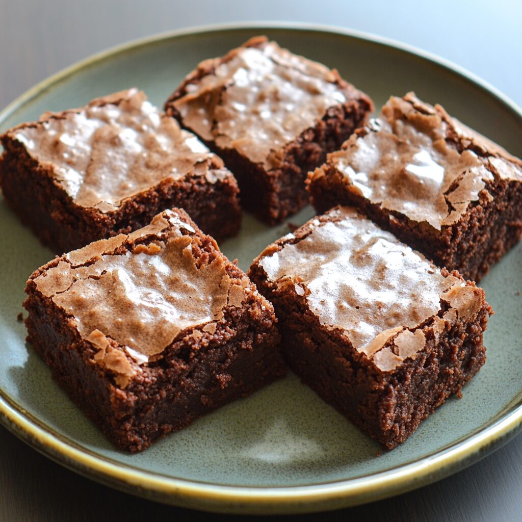 Best Ever Cocoa Brownies Recipe served fresh in natural light