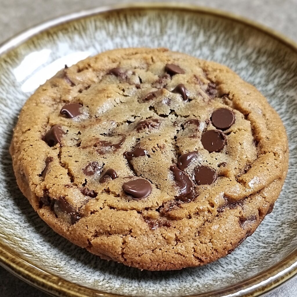 Best Giant Chocolate Chip Cookie served fresh in natural light