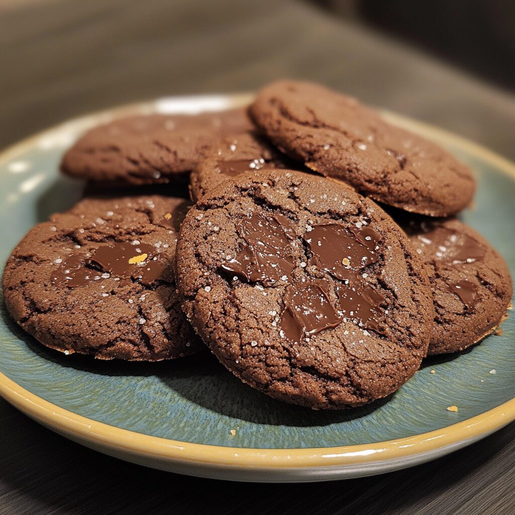 Chocolate Sugar Cookies served fresh in natural light