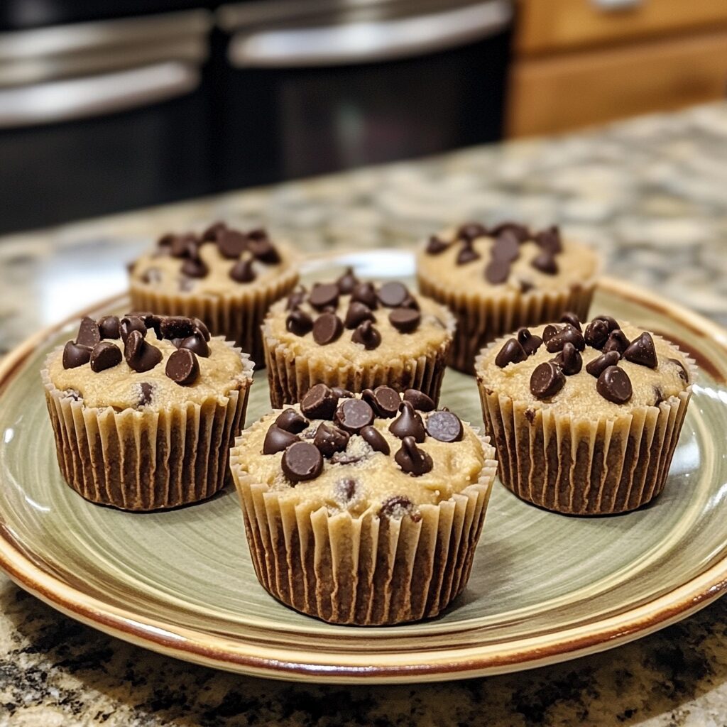 Easy Chocolate Chip Cookie Dough Cups for Fun Baking served fresh in natural light