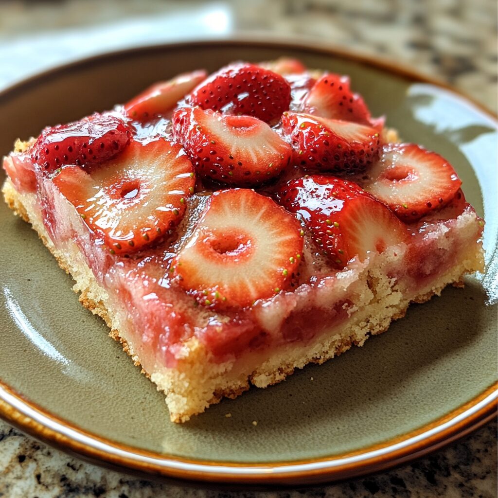 Easy Strawberry Shortcake Bars Recipe Delicious Summer Dessert Ideas & Tips served fresh in natural light