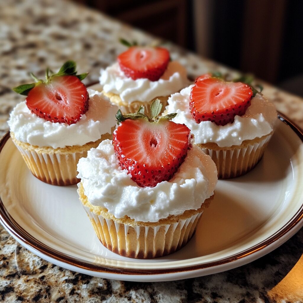 Easy Strawberry Shortcake Cups to Make served fresh in natural light