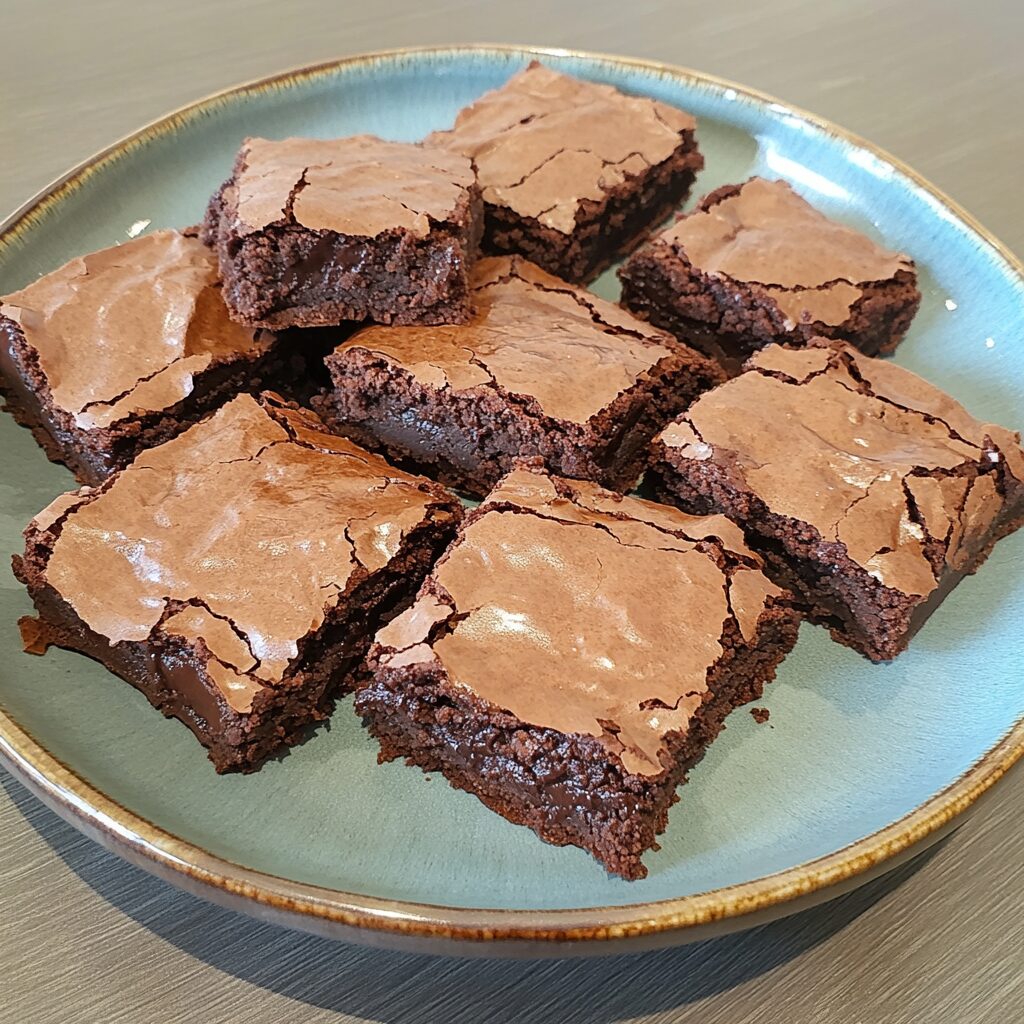 Fudgy Chocolate Brownie Cookies served fresh in natural light