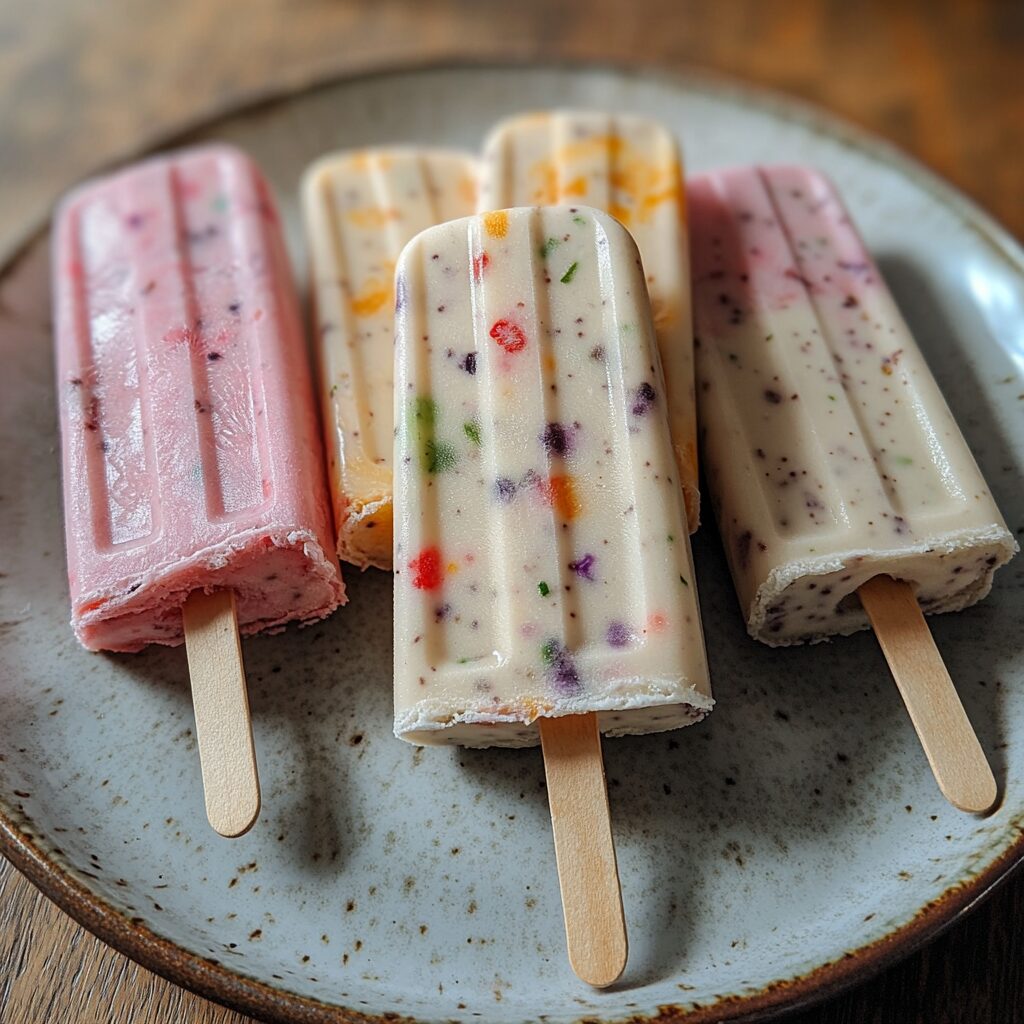 Healthy Homemade Popsicle Recipes served fresh in natural light