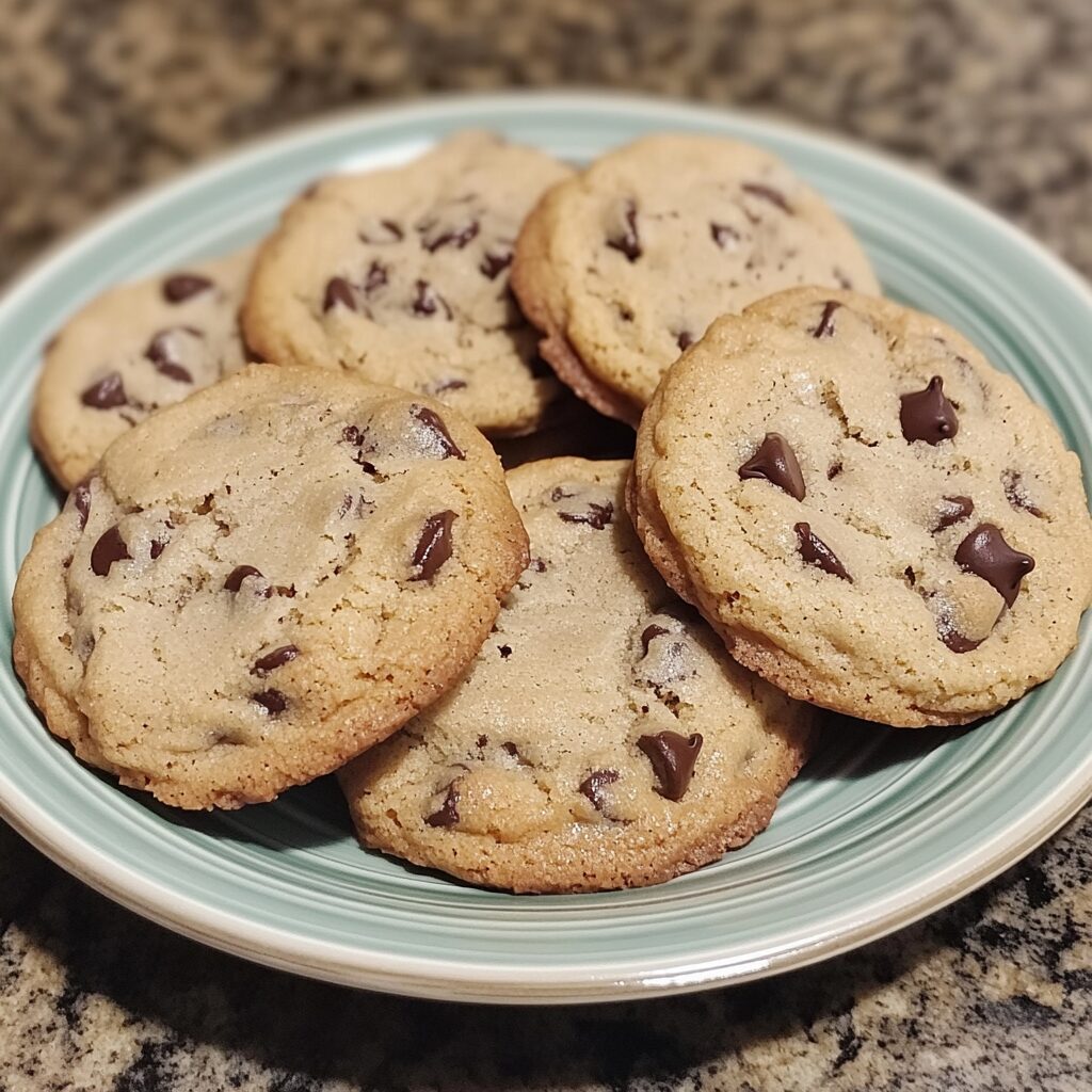 My Favorite Chocolate Chip Cookies served fresh in natural light