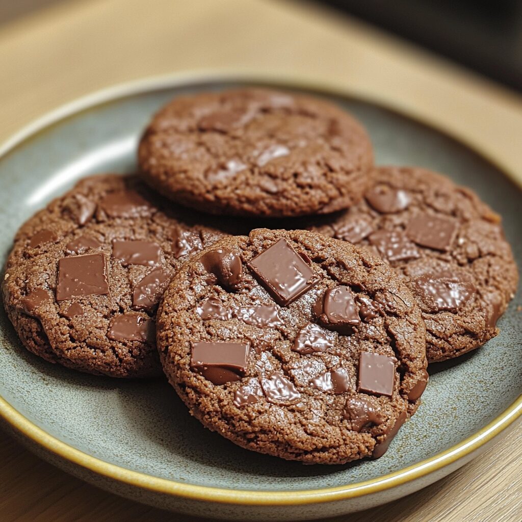 Soft Chocolate M&M Cookies served fresh in natural light