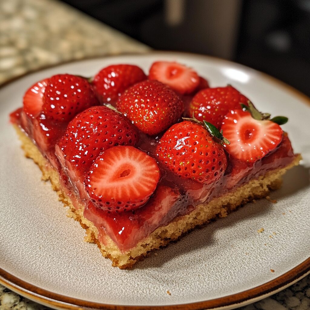 Strawberry Cake Filling (20 Minutes) served fresh in natural light