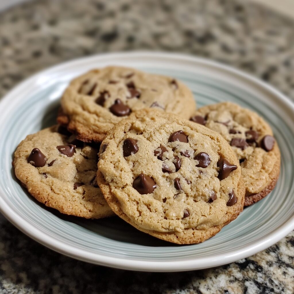 The BEST One Bowl Chocolate Chip Cookies served fresh in natural light