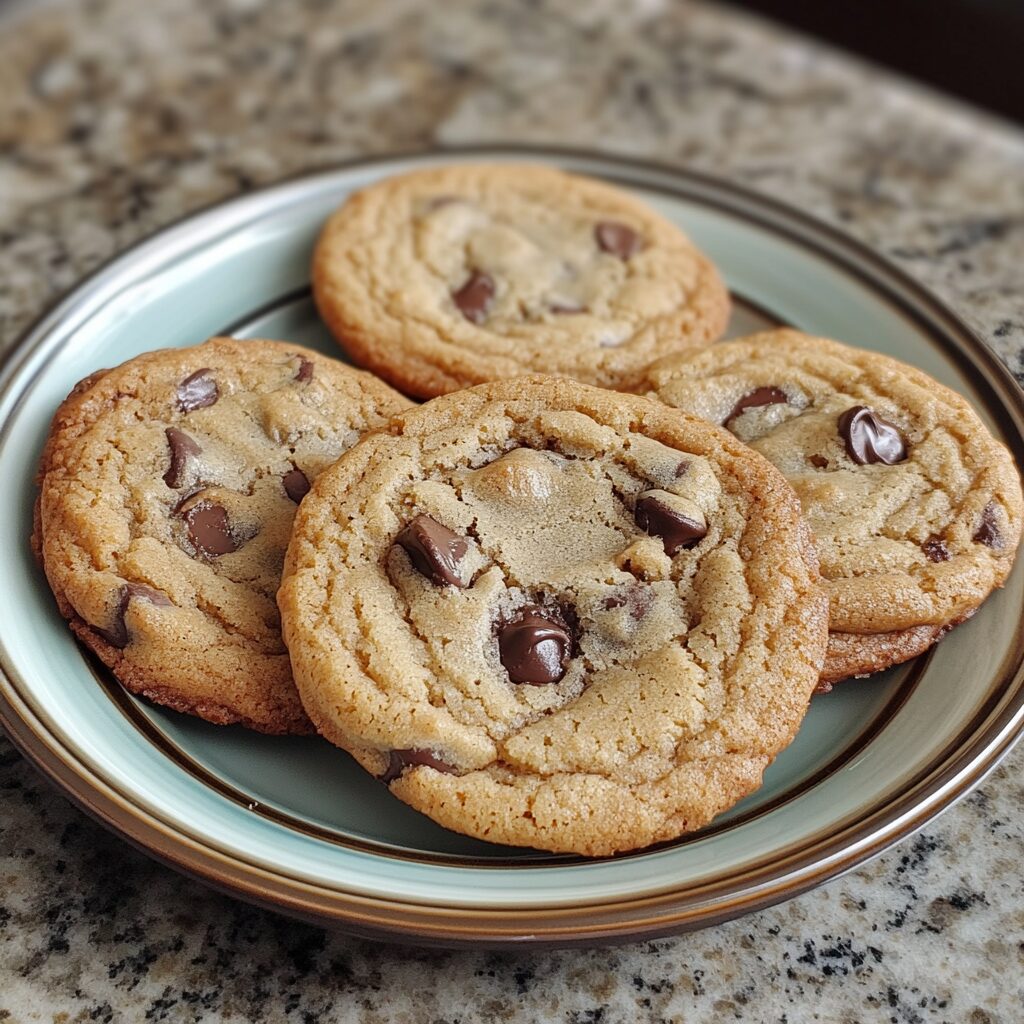 The Best Chocolate Chip Cookie Recipe Ever served fresh in natural light