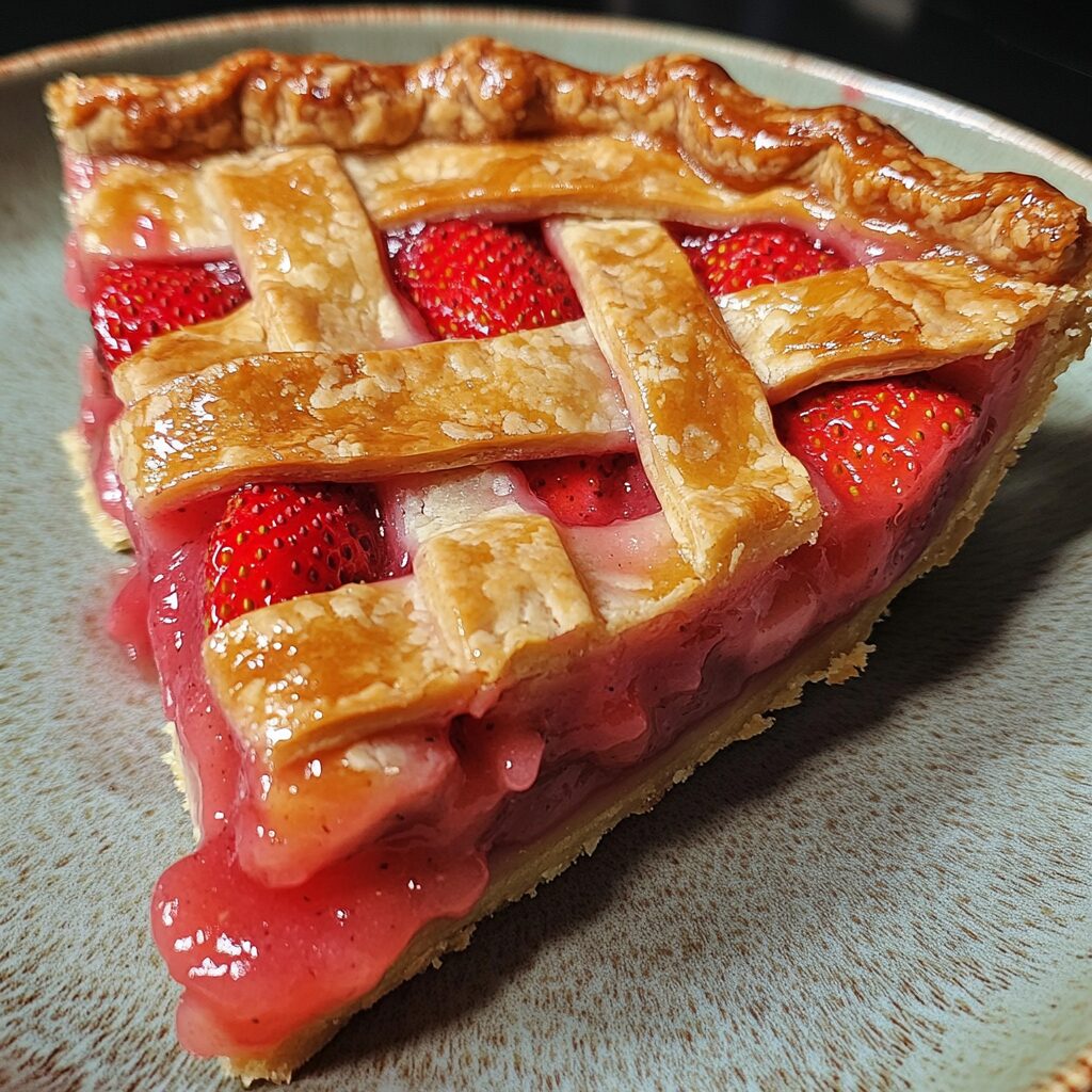 The Best Copycat Shoney's Strawberry Pie Recipe served fresh in natural light