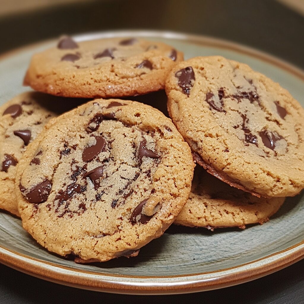 The Best Gluten Free Chocolate Chip Cookies served fresh in natural light
