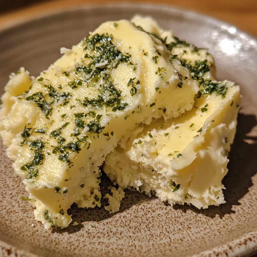 The EASIEST Garlic Herb Butter that you'll want to add to EVERYTHING! served fresh in natural light