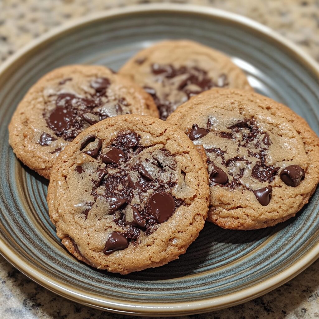 The Ultimate Chewy Chocolate Chip Cookies served fresh in natural light
