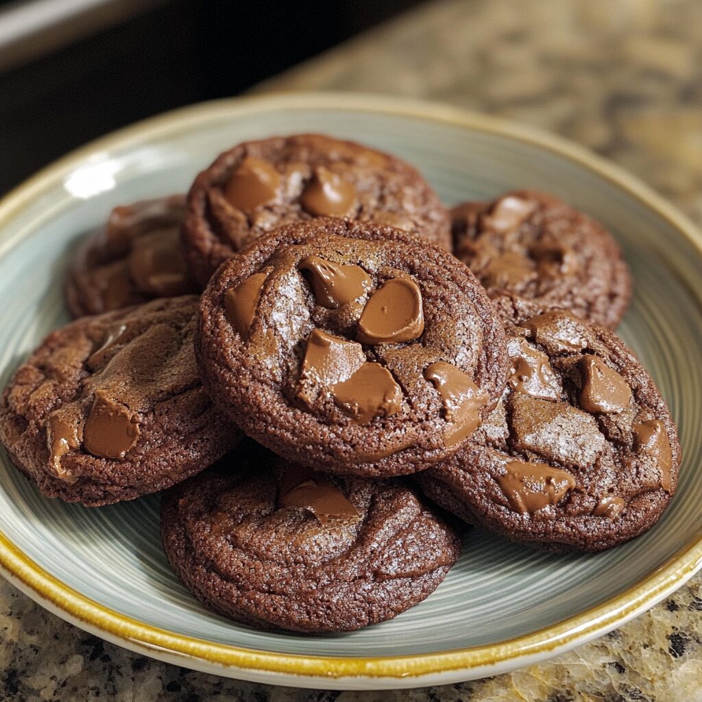 Ultimate Triple Chocolate Cookies Recipe You Must Try served fresh in natural light
