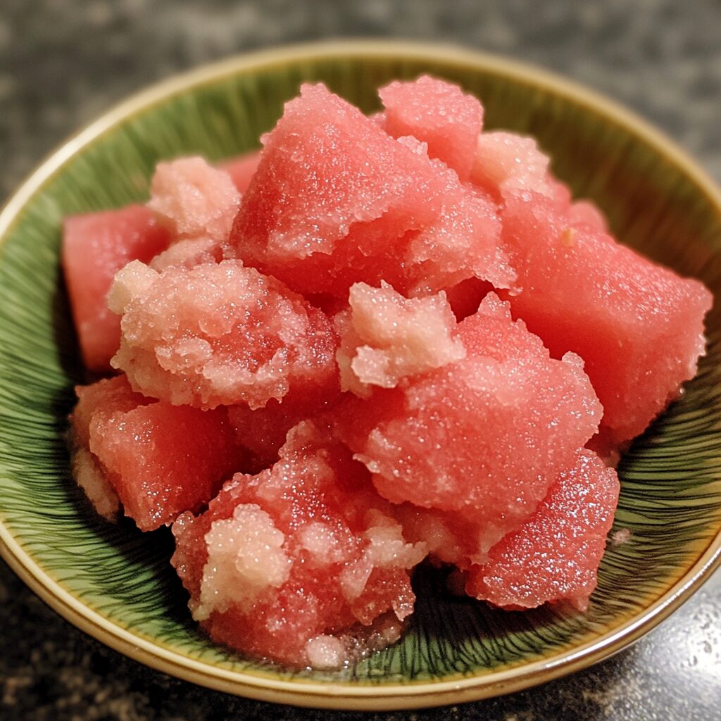Watermelon Slushie Recipe (Only 4 Ingredients!) served fresh in natural light