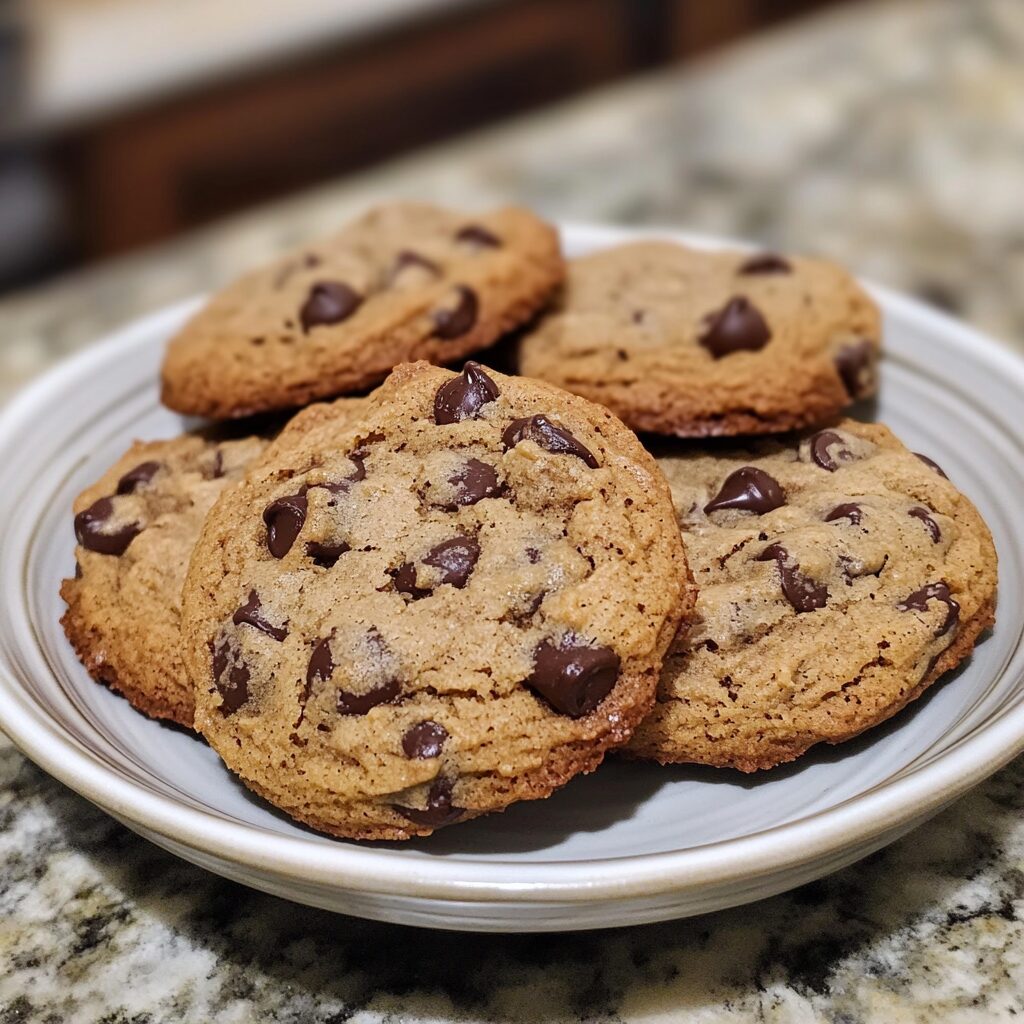Best Banana Bread Chocolate Chip Cookies served fresh in natural light