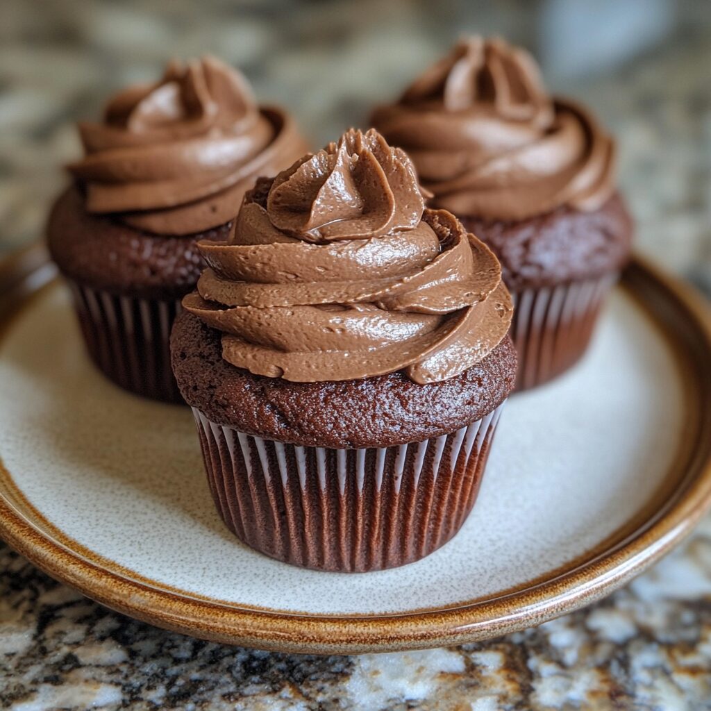 Best Homemade Chocolate Cupcake Recipe served fresh in natural light