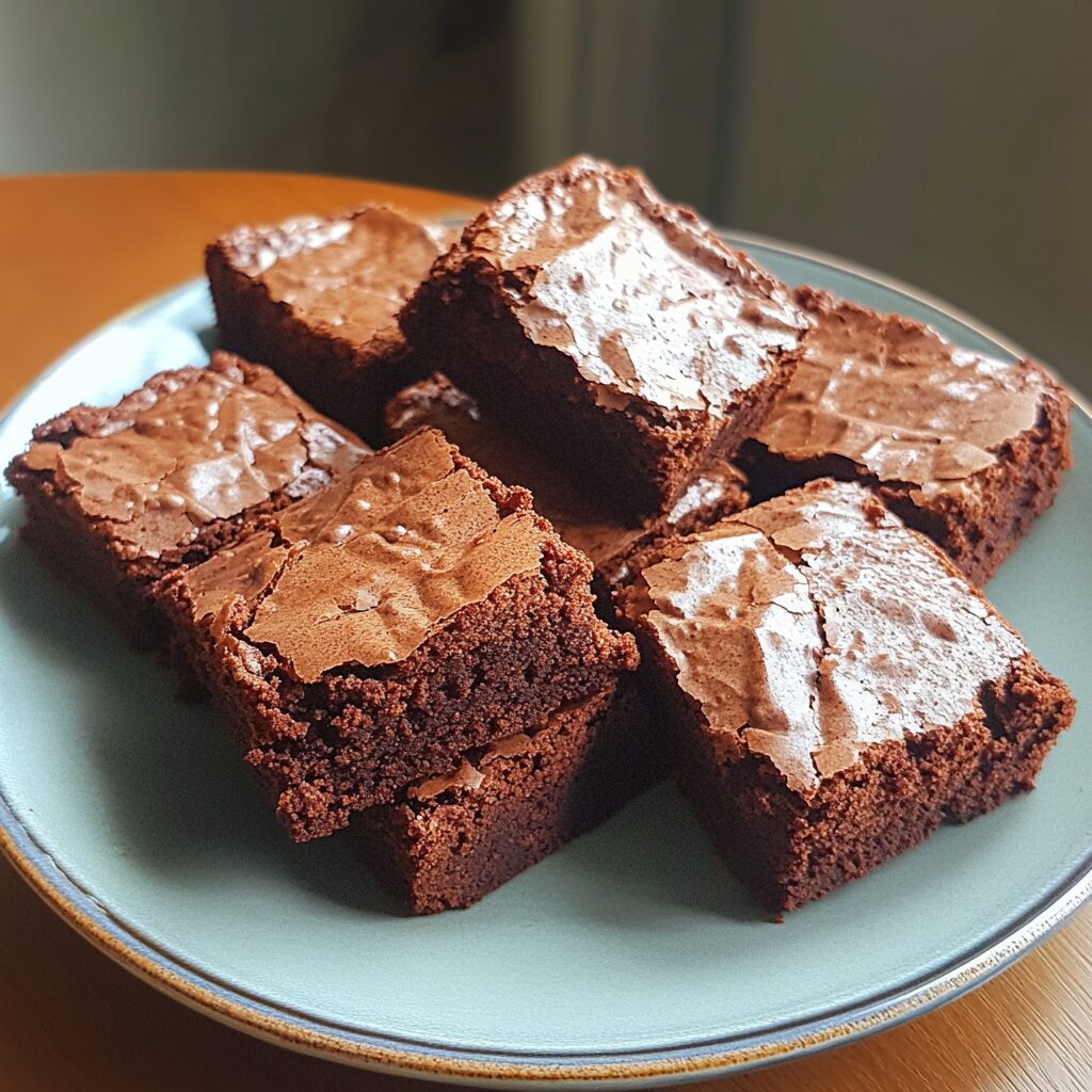 Cocoa Powder Brownies served fresh in natural light