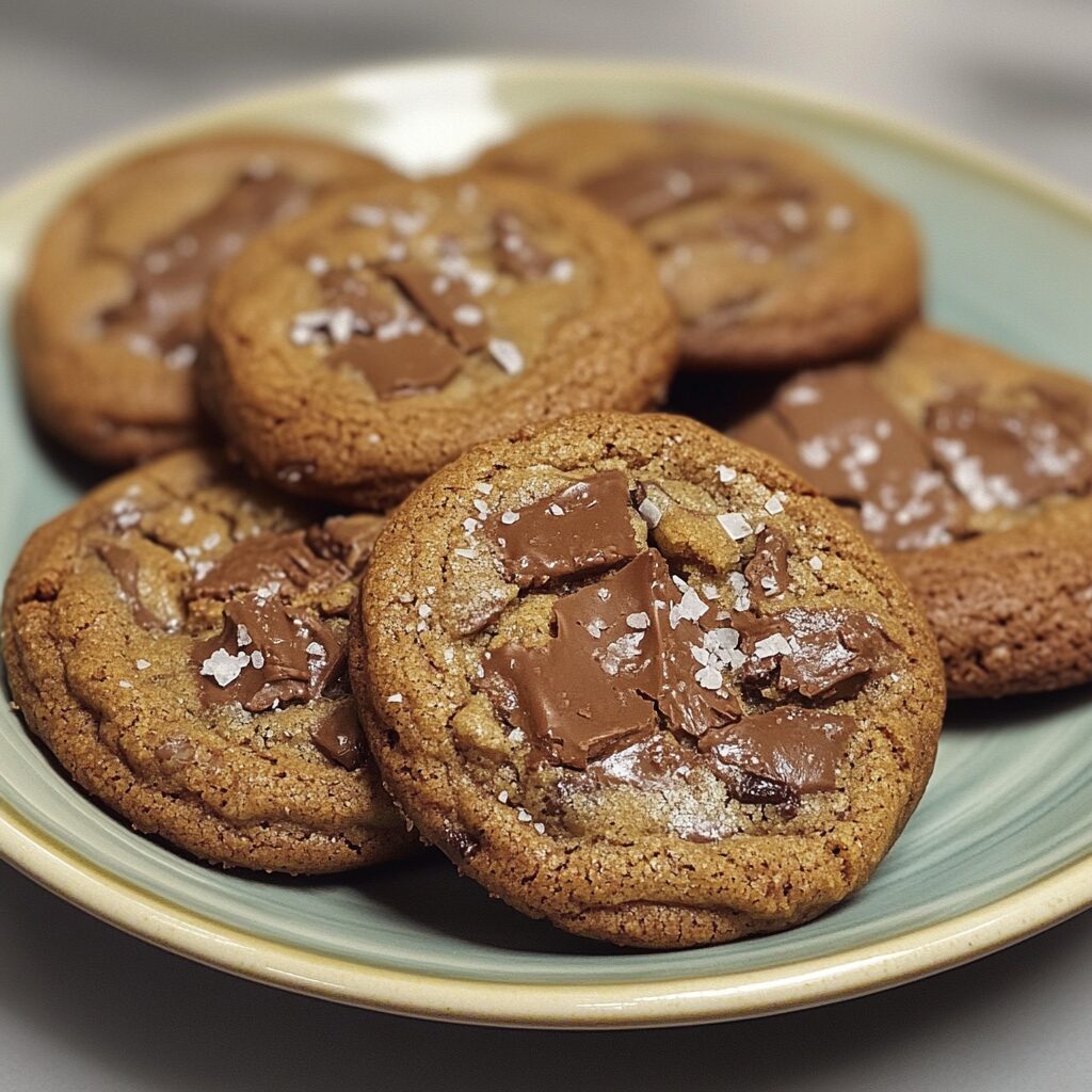 Cookies Ultra Fondants Chocolat Et Fleur De Sel served fresh in natural light