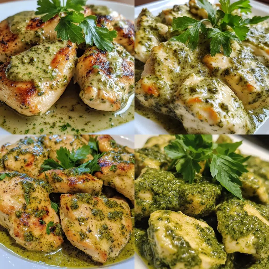 Creamy Garlic Pesto Chicken Recipe plated with inviting texture and rich homemade color