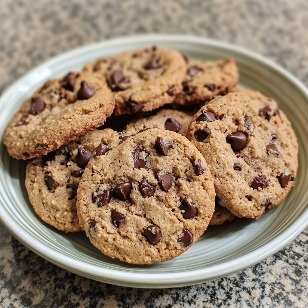Gluten Free Chocolate Chip Cookies served fresh in natural light