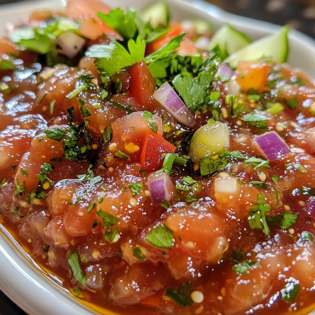 How to Make and Can Homemade Salsa plated with inviting texture and rich homemade color