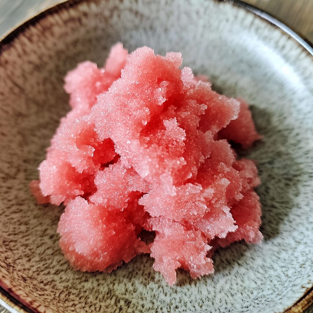 Killer Watermelon Granita (SECRET Ingredient) served fresh in natural light