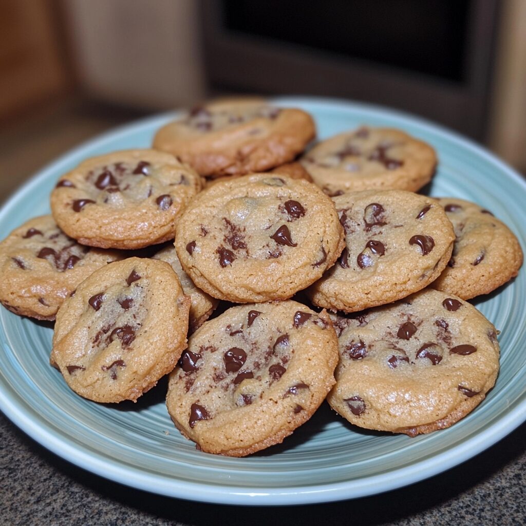 Mini Chocolate Chip Cookies Recipe (Soft, Chewy & Bite-Sized!) served fresh in natural light