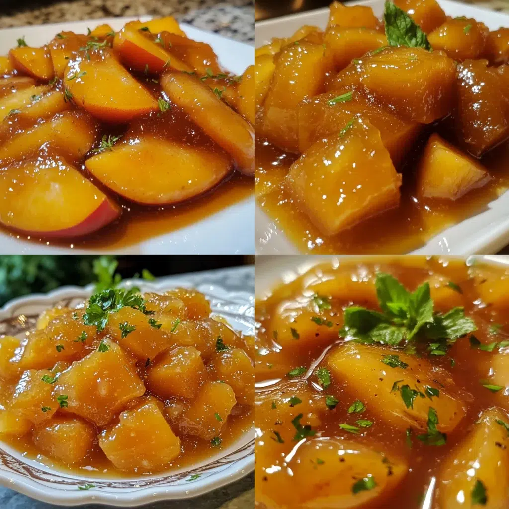 No Sugar Peach Jam Canning Recipe Low Sugar or Honey Option plated with inviting texture and rich homemade color
