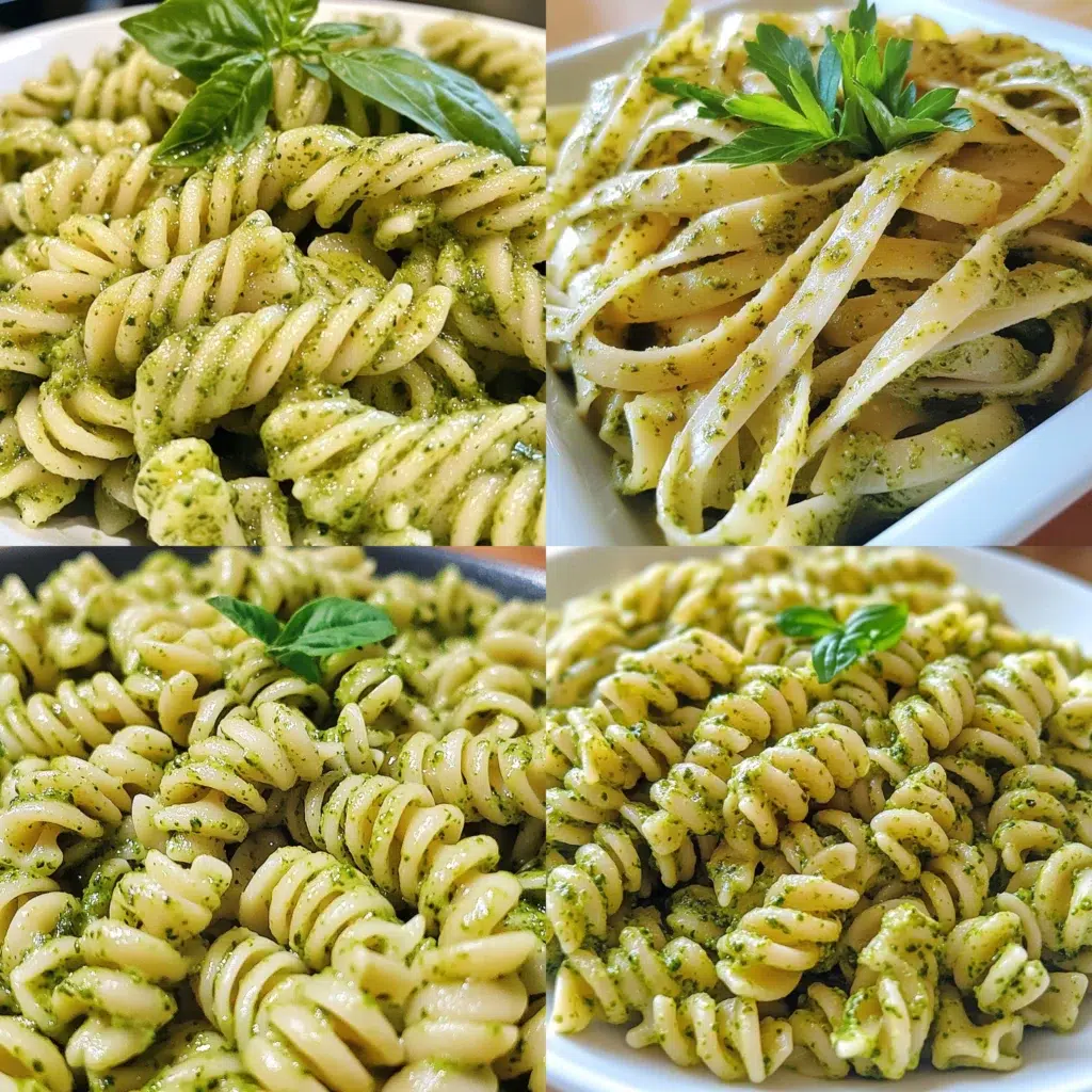 One Pot Creamy Pesto Sauce Pasta Best Homemade Recipe plated with inviting texture and rich homemade color