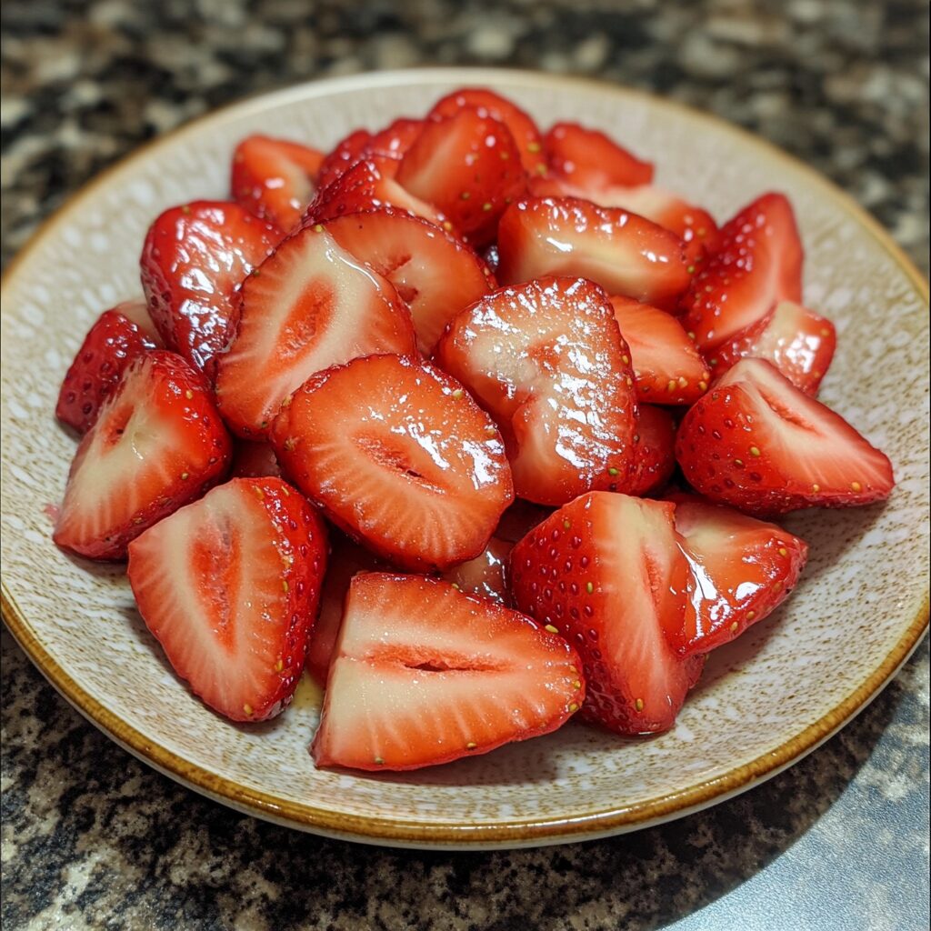 Perfect Strawberry Glaze Recipe served fresh in natural light