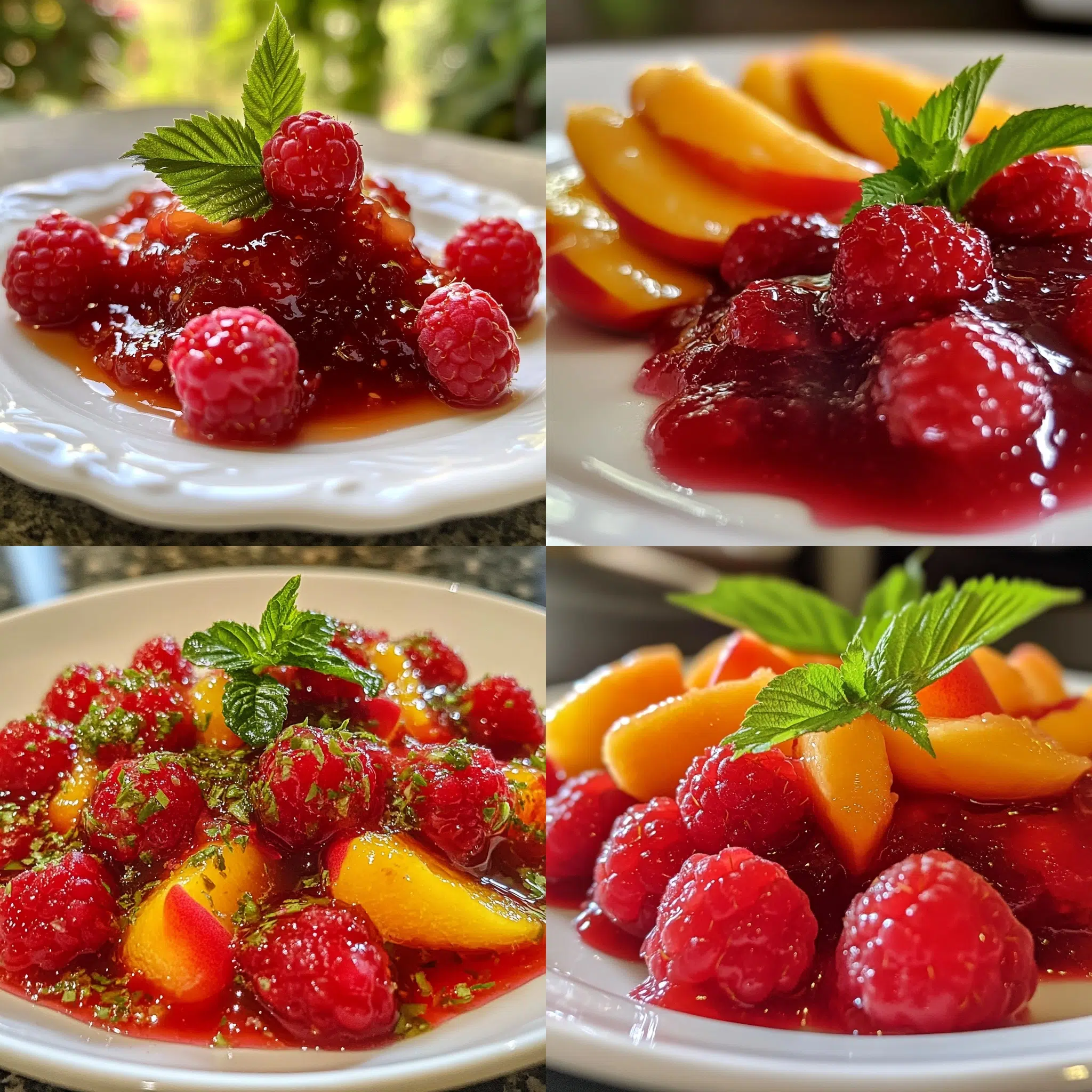 Raspberry Peach Jam a Farmgirl S Kitchen plated with inviting texture and rich homemade color