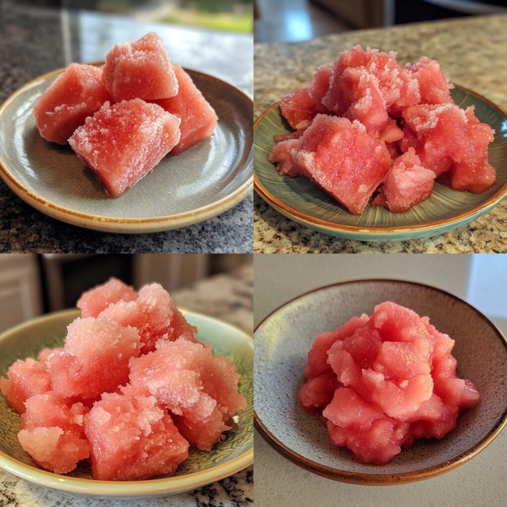 The BEST Frozen Watermelon Lemonade served fresh in natural light