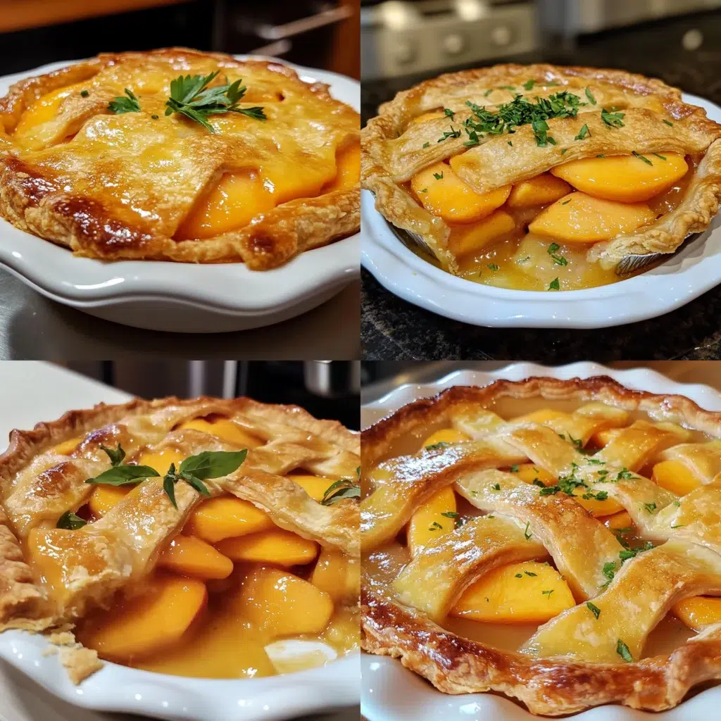 the Perfect Peach Pie plated with inviting texture and rich homemade color